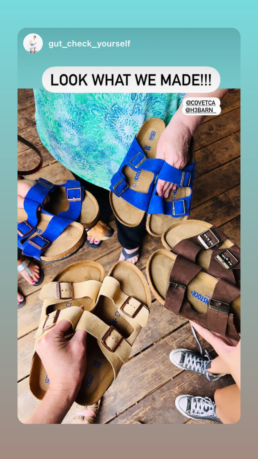 Make your own Birkenstocks at Meraki