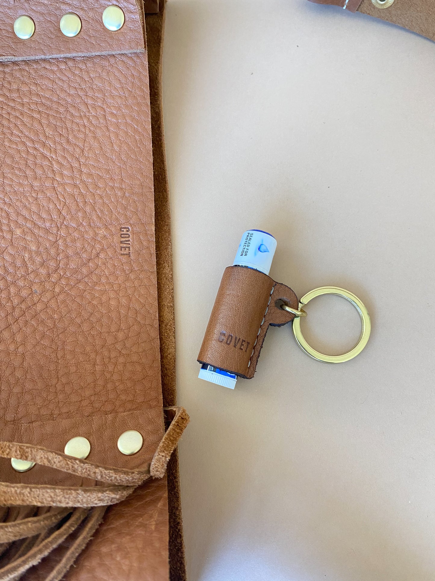 Chapstick keyring